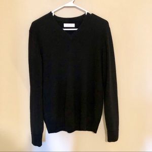 Everlane Cashmere V-Neck Sweater (Black)